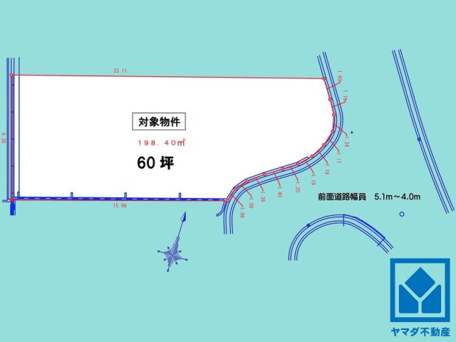 西宮市青葉台１丁目の土地図