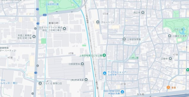尼崎市上坂部　第1期　売土地の地図