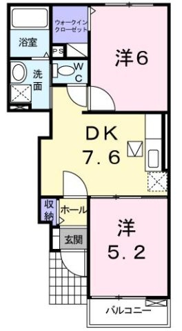 【間取り】 | フェニックス唐山　Ｂ
