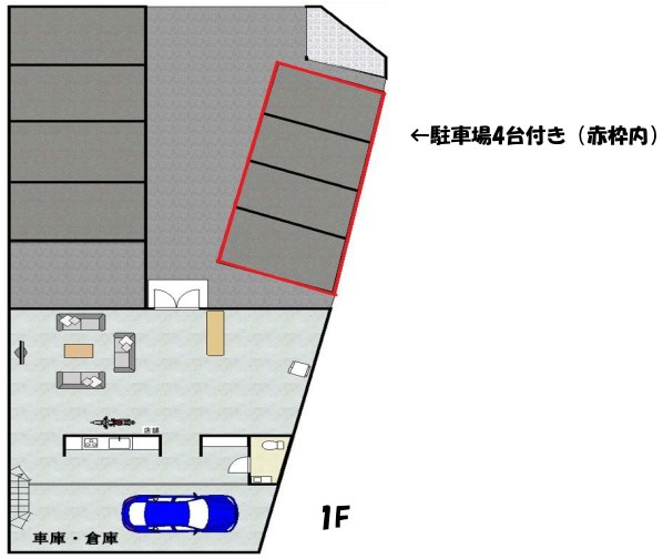 堺市中区土師町　貸店舗 [物件番号：1065609]の間取り