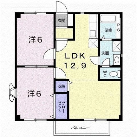 【間取り】 | 朝日ハイツＡ