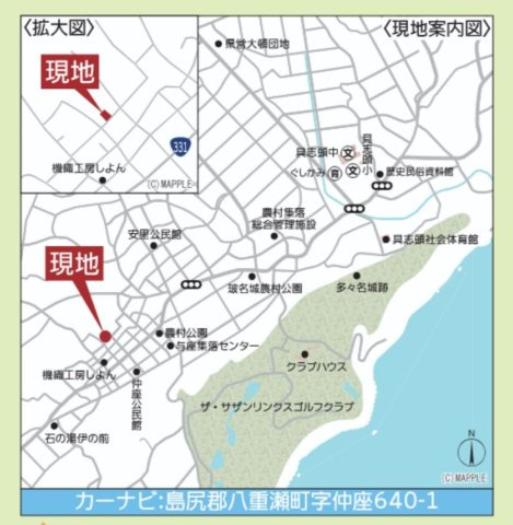 八重瀬町字仲座 第3 1号棟の地図