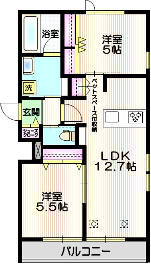 ＡＬＬＵＲＥの間取り