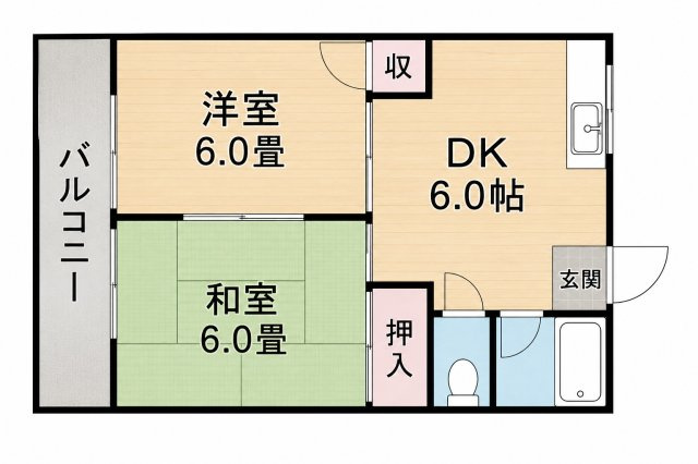 エクセルハイツの間取り|別号室タイプ