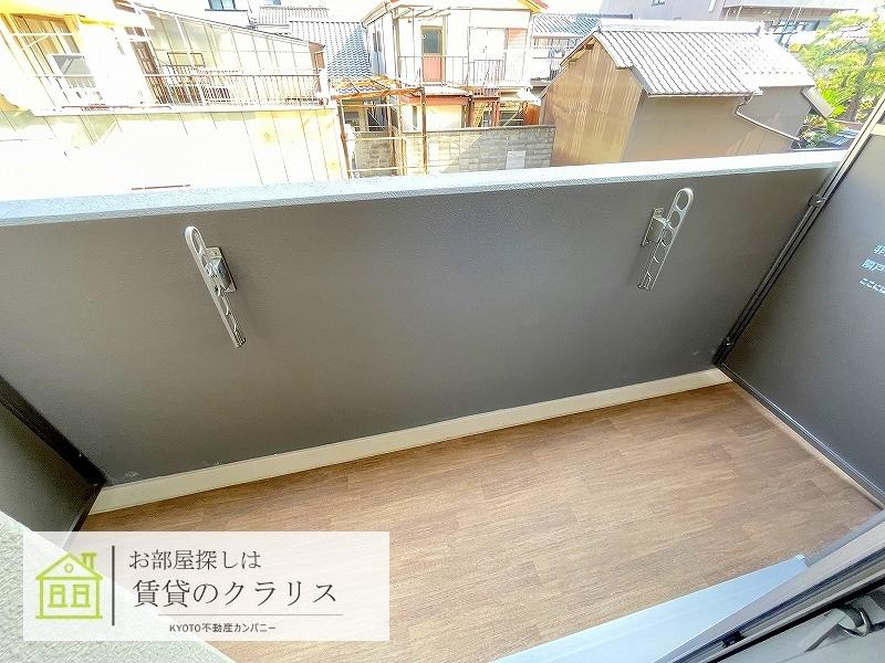 グランカーサ京都駅前のバルコニー