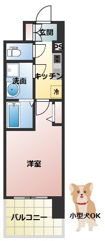 レジュールアッシュ桜宮リバーコートの間取り