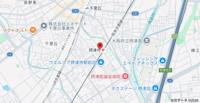 千里ハイツの地図