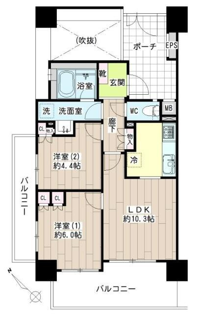 ナイスシティアリーナ新小岩の間取り|間取りです
