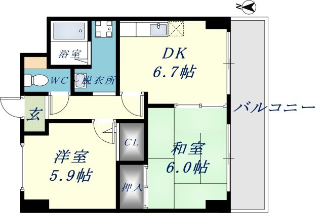 グランディールシャトーの間取り