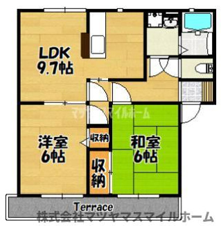 【間取り】 | ヴァロンドール角田C