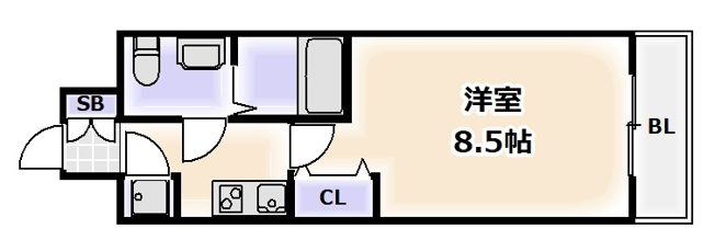 【間取り】 | レジュールアッシュ難波MINAMIⅢ