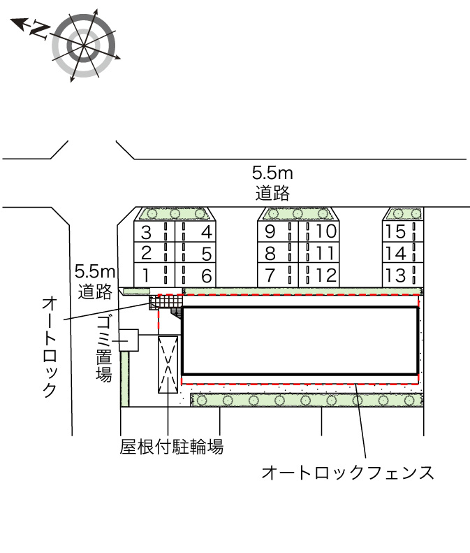 レオネクスト湘南山手館Ｃ の区画図