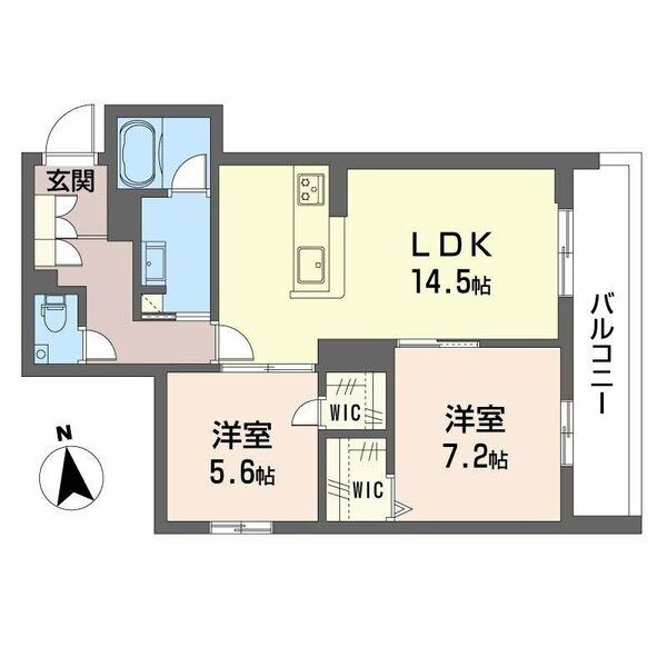 シャーメゾン　マイレの間取り