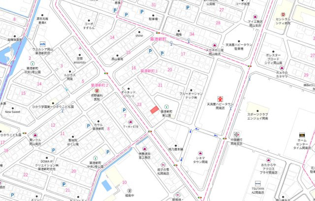 南区築港新町1丁目　1区画の地図