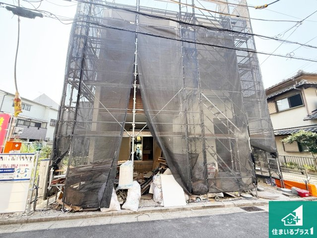 藤井寺市野中　第1期　新築一戸建ての外観|周辺は落ち着いた街並みの住宅地！子育てがしやすい住環境です！まだ未完成ですが、現地でしかわからない事もございます。是非一度ご覧ください。