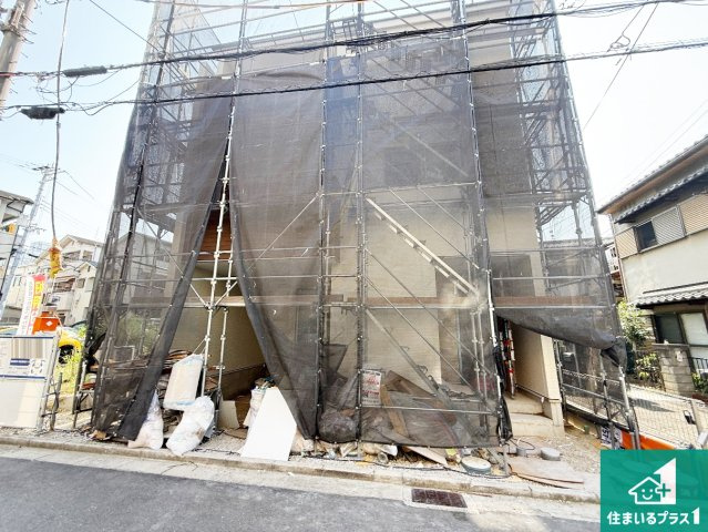 藤井寺市野中　第1期　新築一戸建ての外観|周辺は落ち着いた街並みの住宅地！子育てがしやすい住環境です！まだ未完成ですが、現地でしかわからない事もございます。是非一度ご覧ください。