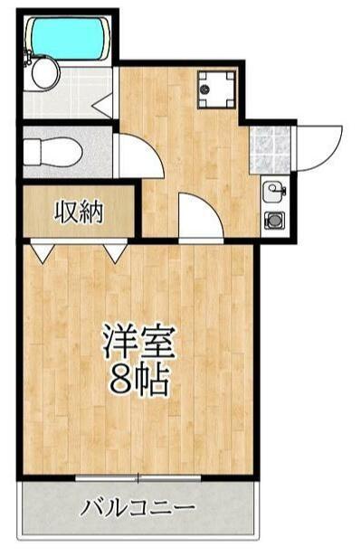 永和第二ビルの間取り|間取りです。