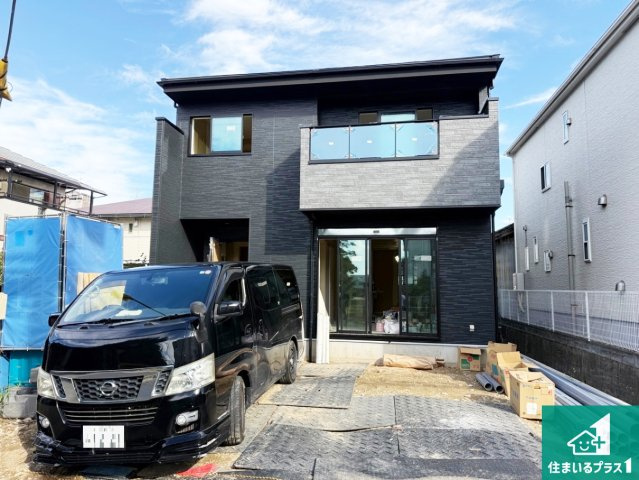 藤井寺市野中　第1期　新築一戸建ての外観|周辺は落ち着いた街並みの住宅地！子育てがしやすい住環境です！まだ未完成ですが、現地でしかわからない事もございます。是非一度ご覧ください。
