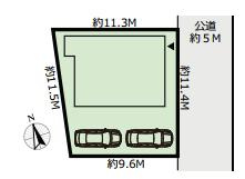 杉戸町倉松4丁目　中古一戸建ての区画図|全1棟