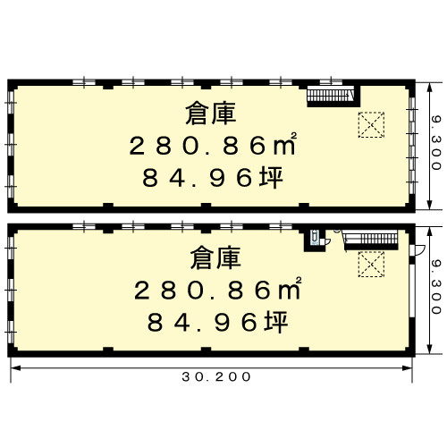 吉田本町１丁目倉庫（Ｔ．Ｋ）の間取り