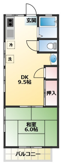 【間取り】 | オレンジハイツ
