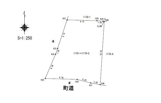 都窪郡早島町矢尾　1区画の土地図