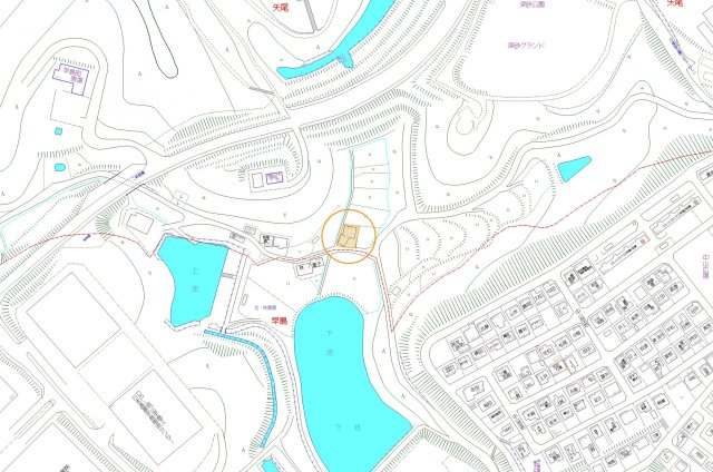 都窪郡早島町矢尾　1区画の地図