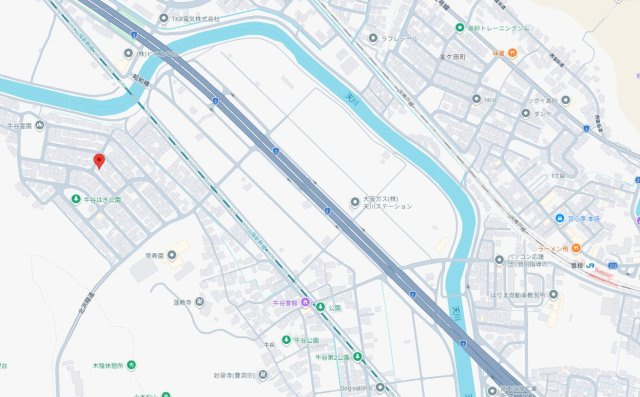 高砂市北浜町牛谷　土地の地図