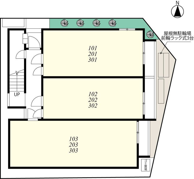シエール小竹向原の区画図