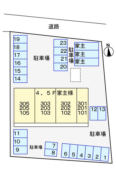 ブルーム　　刈谷市近郊の賃貸はクラスホームの駐車場