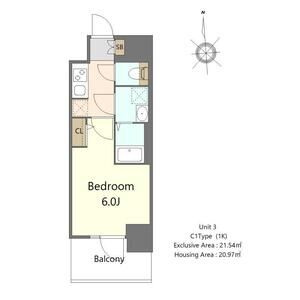 S-RESIDENCE高井田beletaの間取り