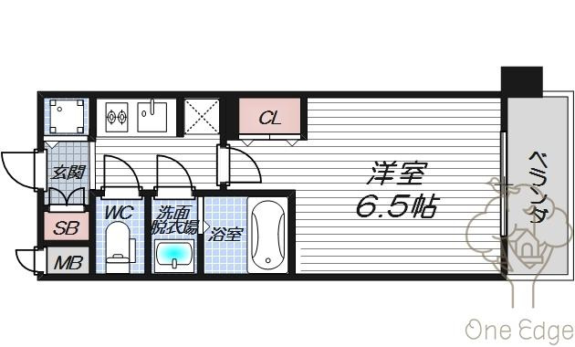 セイワパレス梅田茶屋町の間取り