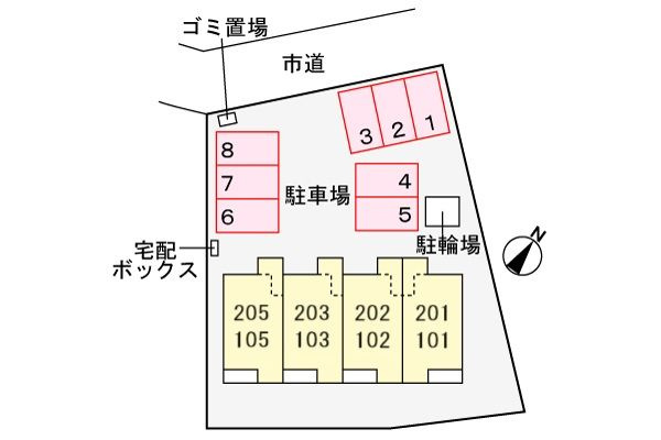 グラース　アンの区画図