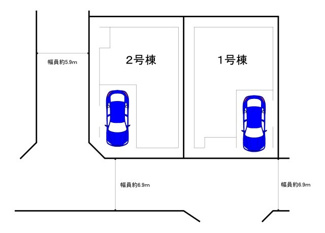【区画図】 | 大浜中町３丁　新築分譲住宅　全２区画 | 【令和８年１０月完成予定！全２区画】新生活ここから始めませんか♪本日現地見学可能です！お気軽にお問い合わせください♪