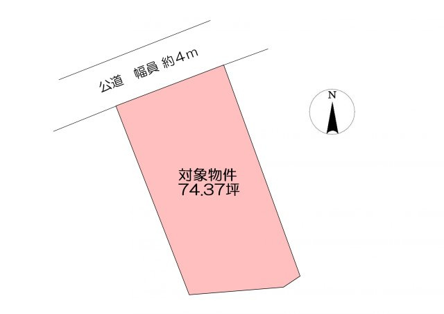 都窪郡早島町早島　1区画の区画図