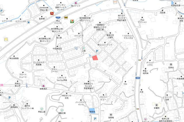都窪郡早島町早島　1区画の地図