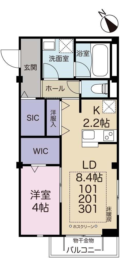 パーシモンフォレスト45の間取り