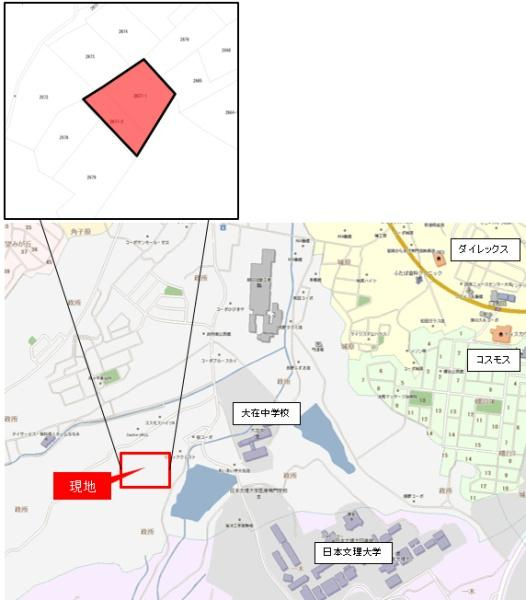 政所東上原　土地の土地図
