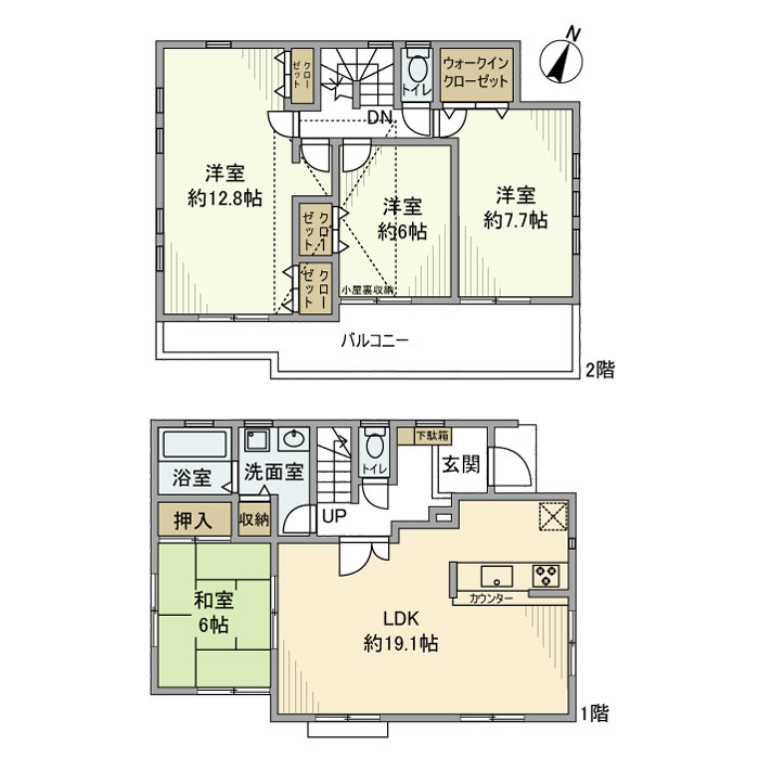 下保谷戸建の間取り