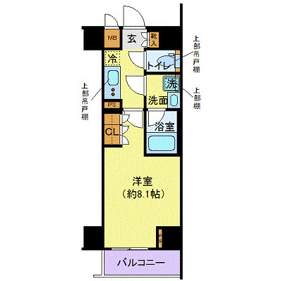 ディアレイシャス港区海岸の間取り