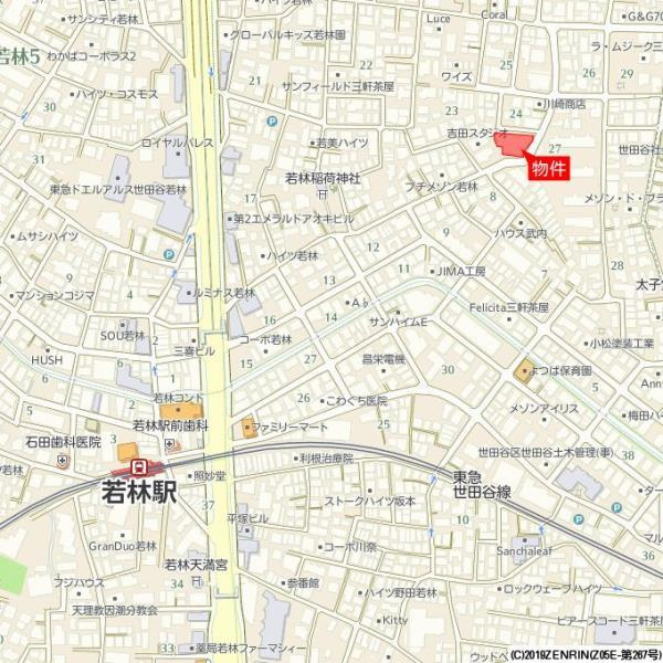 ｈｏｗｆｆ　ＲＥＬＡＸ三軒茶屋の地図