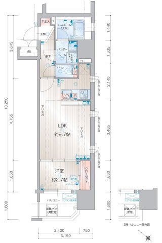 新品家具付きマンション下呉服町8(KaGood福岡)