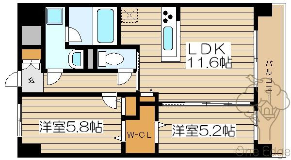 ルミエール北梅田の間取り