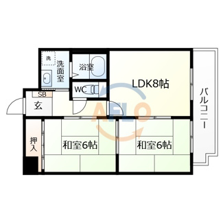 【間取り】 | ハイツ天王寺2号館　大江小学校 | ハイツ天王寺2号館　間取り