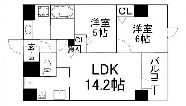 【間取り】 | グリーン サイト 南森町