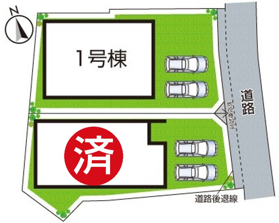 羽曳野市向野　第4期　新築一戸建ての区画図|全2区画