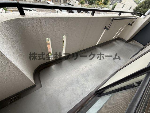武蔵野市境４丁目の賃貸マンションのバルコニー