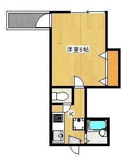 マンション黒米の間取り|間取りです。