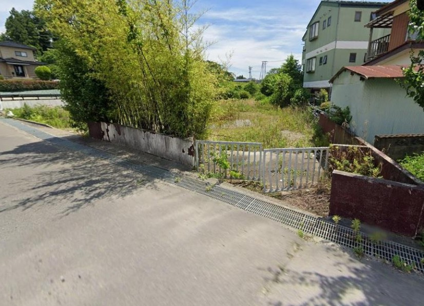 本宮市 高木字猫田（本宮駅） 住宅用地の前面道路含む現地写真