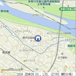 川崎市多摩区菅野戸呂のアパートの地図